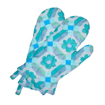 Oven Gloves - Aster Blue